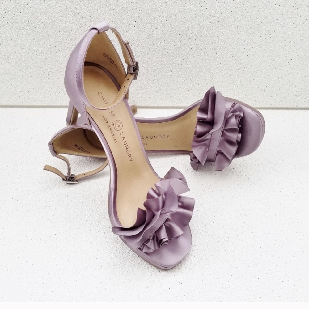 Chinese Laundry ruffled  heels